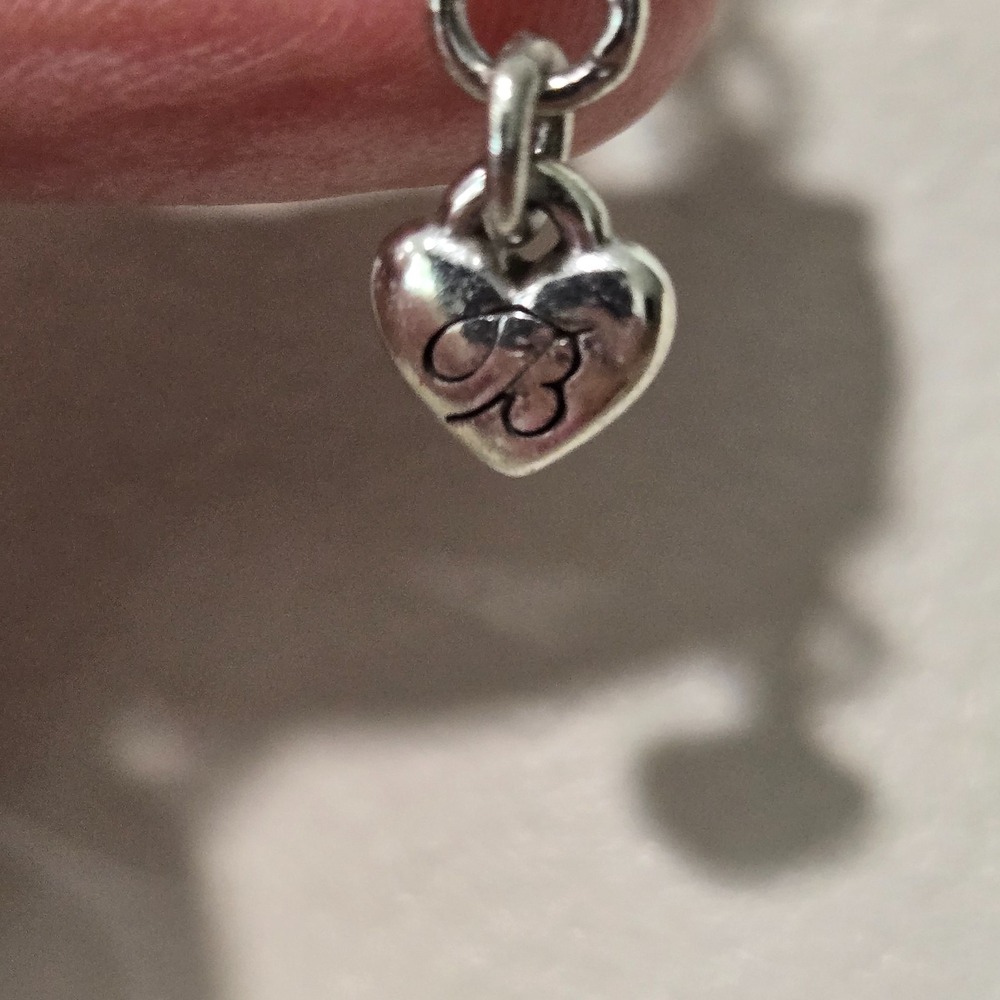 Brighton Atlantis Double Chain Necklace Hollow Puff Hearts‎ Slides 34" Length - Picture 9 of 9